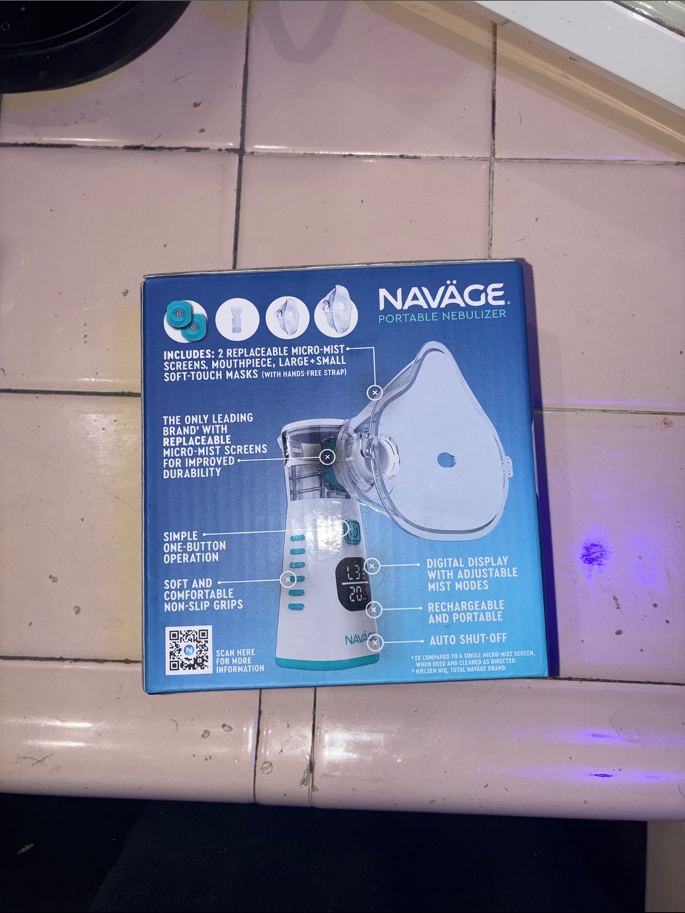 Naväge Portable Nebulizer - Blue Box
